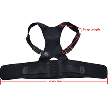 Posture Corrector Back Shoulder Support Brace with Magnets Black male female