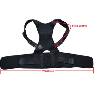 Posture Corrector Back Shoulder Support Brace with Magnets Black male female